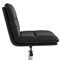 Flash Furniture Chloe Mid-Back Black Padded LeatherSoft Armless Office Chair Adjust, Swivel Function, Chrome Frame CH-232174-BK-GG - alternate 6